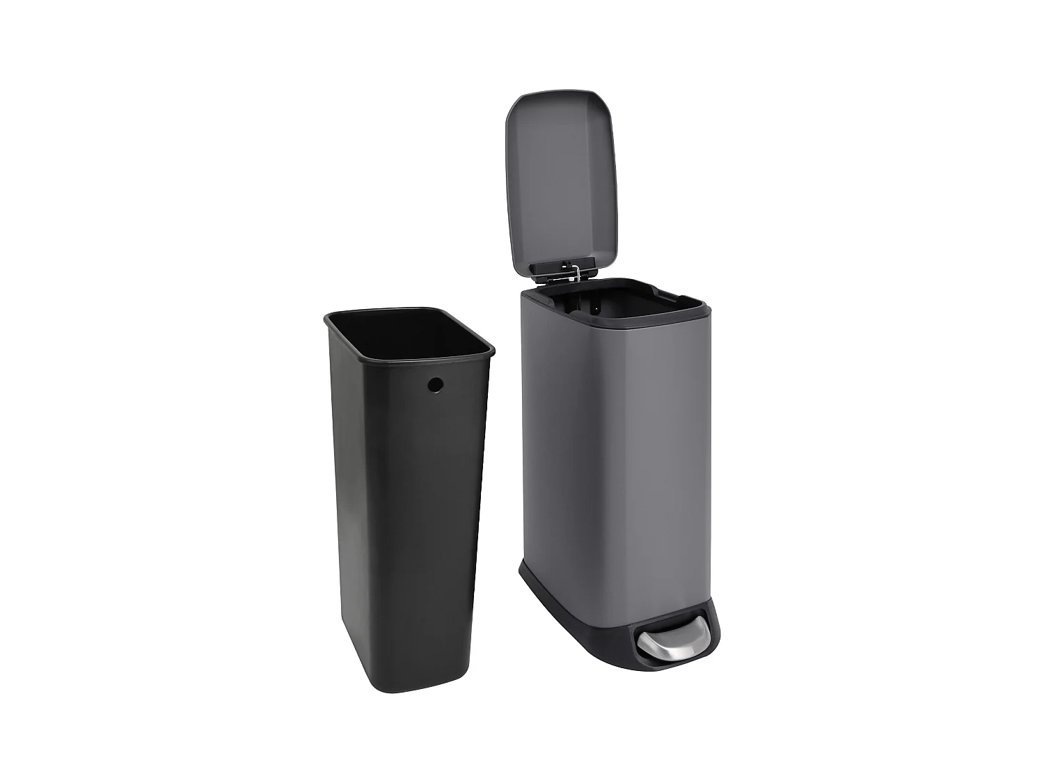 Poubelle à pédale 12l incl. seau intérieur