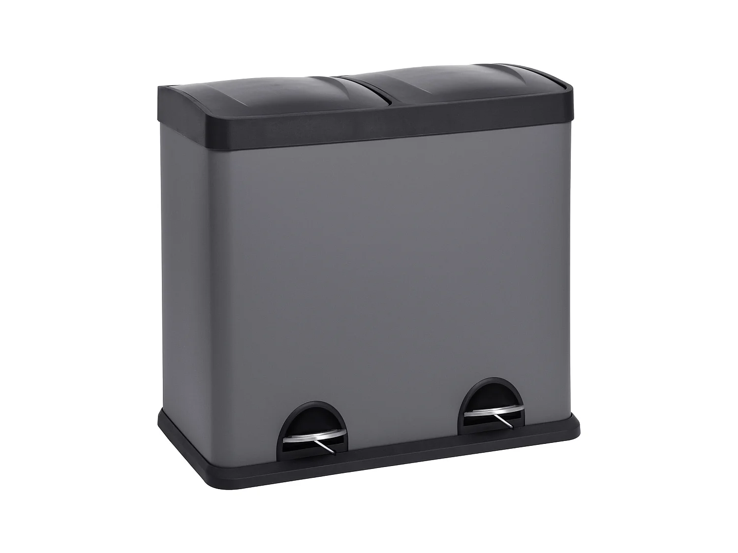 Poubelle de tri 48L en inox