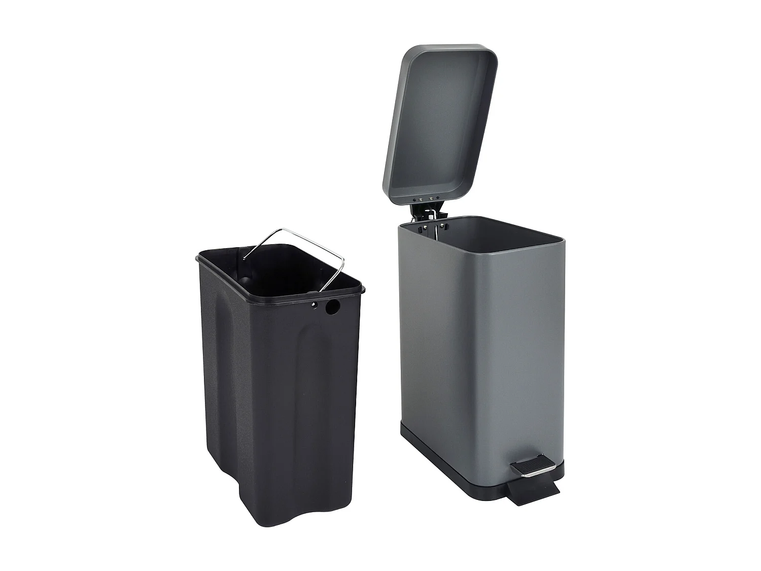 Poubelle à pédale 10l incl. seau intérieur Couvercle Softclose