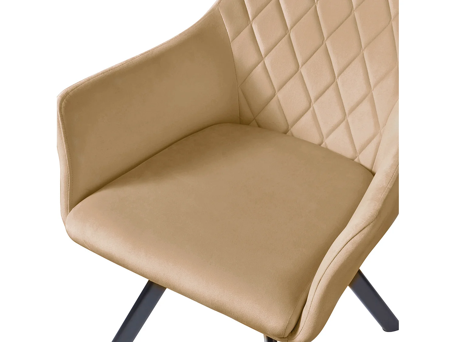Lot de 2 chaises de salle à manger avec accoudoirs