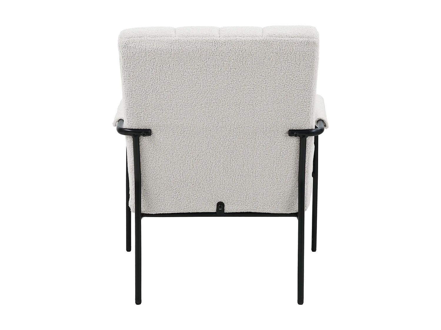 Fauteuil de salon SVITA KYLE Chaise rembourrée Chaise d'appoint Salon avec accoudoir Blanc