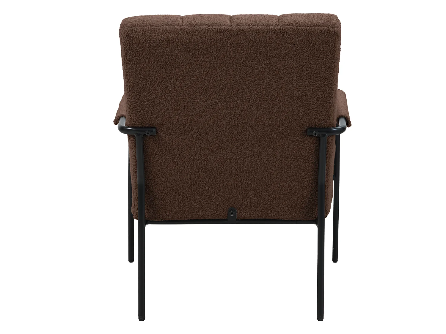 Fauteuil de salon SVITA KYLE Chaise rembourrée Chaise d'appoint Salon avec accoudoirs Marron