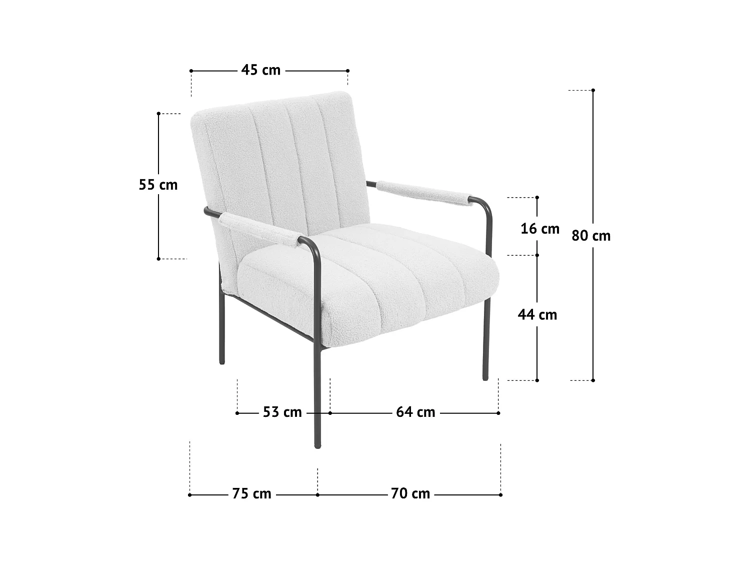 Loungesessel KYLE mit Armlehne