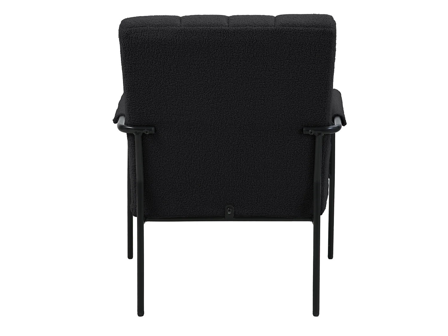 Fauteuil de salon SVITA KYLE Chaise rembourrée Chaise d'appoint Salon avec accoudoir Noir