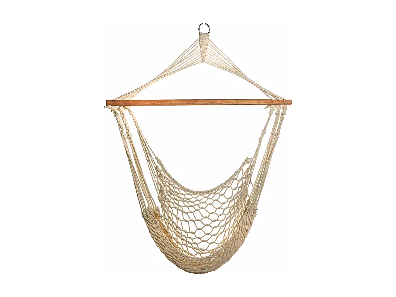 Fauteuil suspendu en aspect filet avec tige