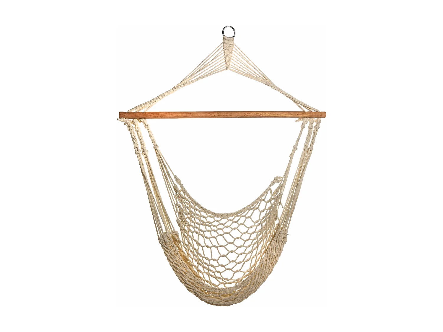 Fauteuil suspendu en aspect filet avec tige