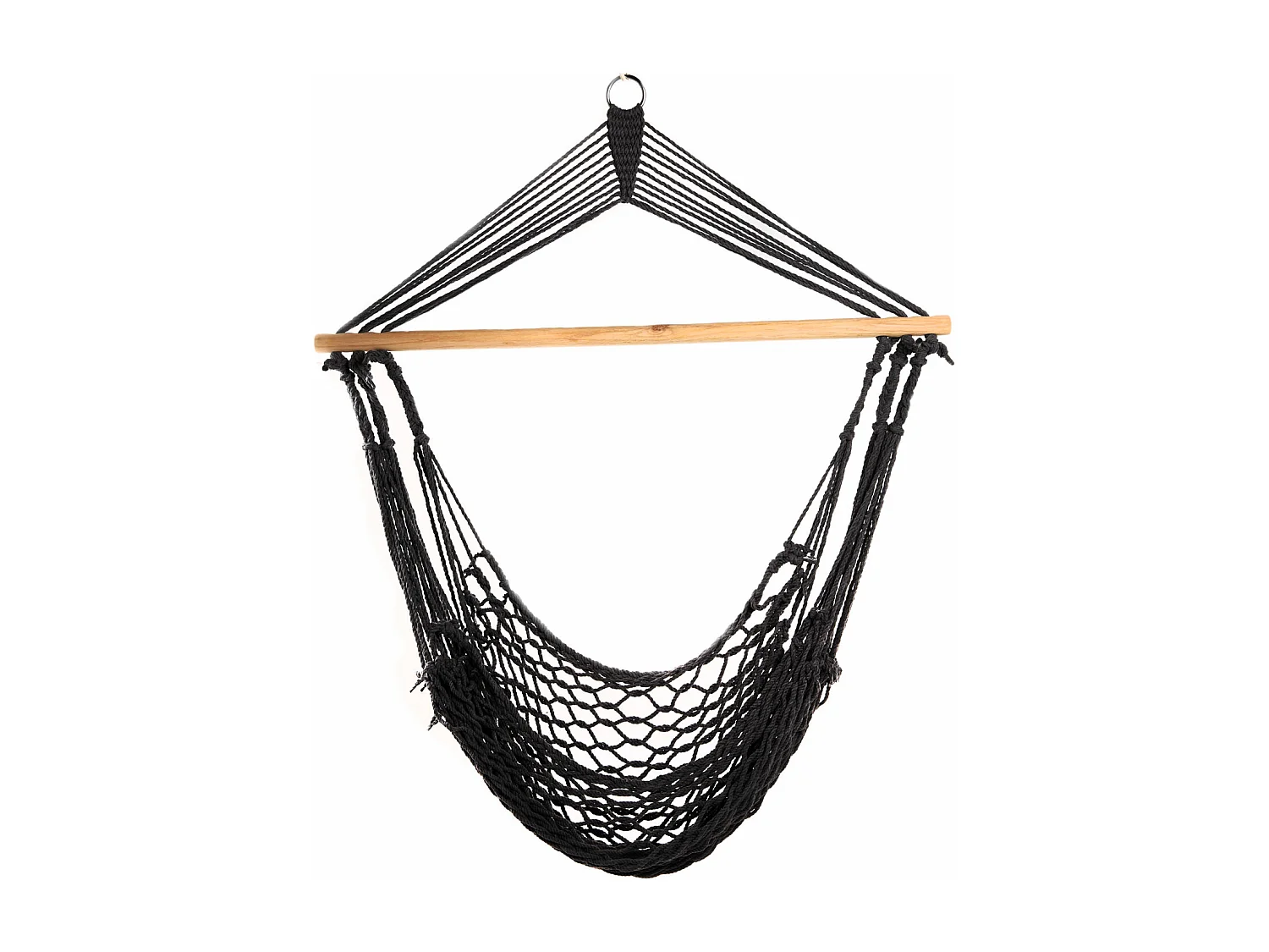 Fauteuil suspendu en aspect filet avec tige