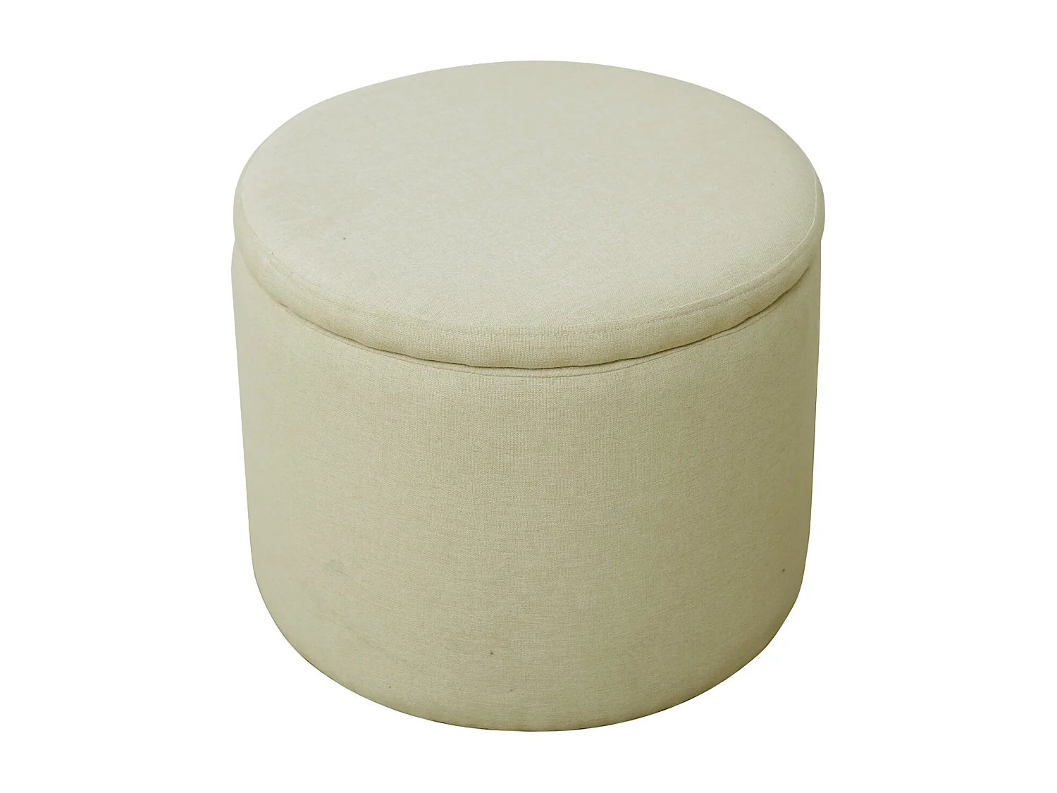 HOCKER AMBER Sitzpouf Beige