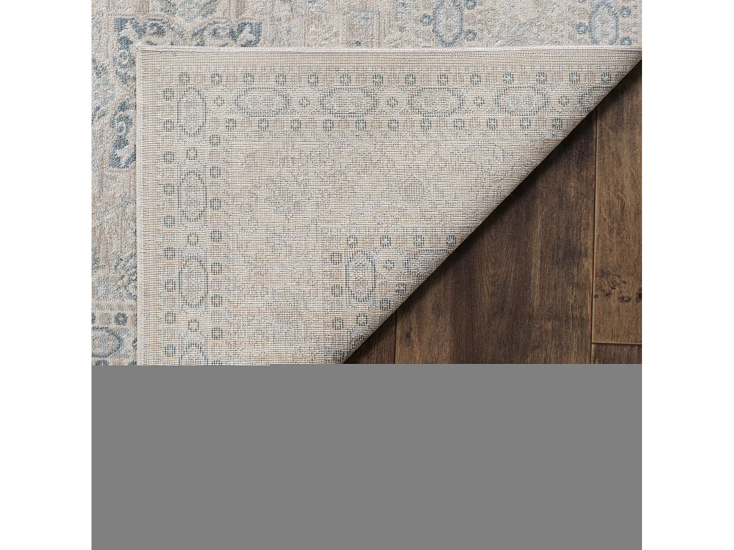 Tapis Gris/Bleu 244 X 305 cm - Seraphina