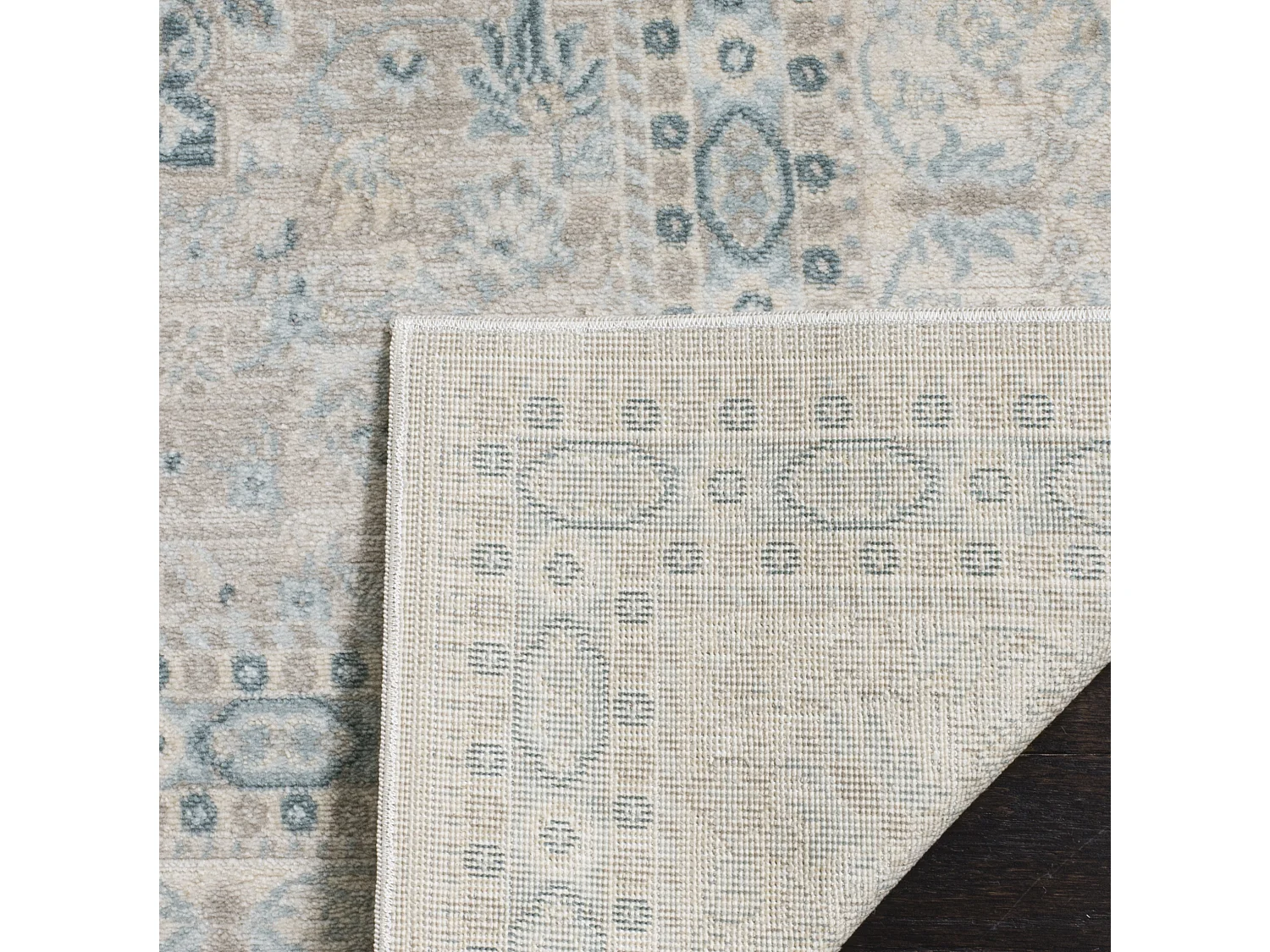 Tapis Gris/Bleu 155 X 229 cm - Seraphina