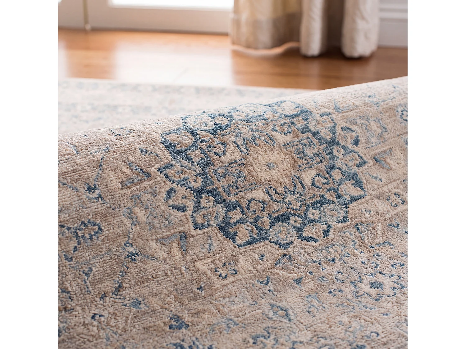 Tapis Gris/Bleu 155 X 229 cm - Seraphina