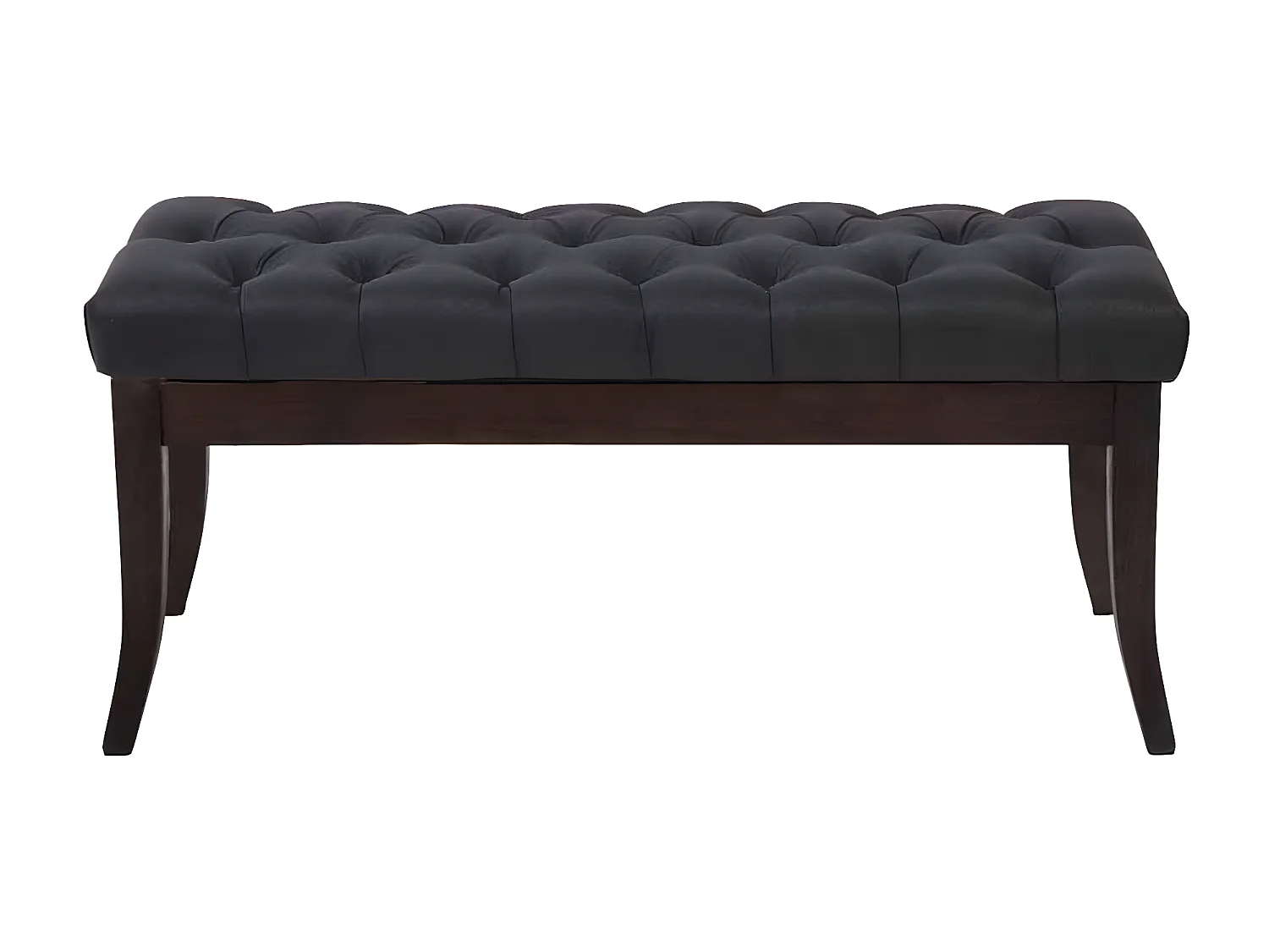 Banquette - Tissu & Bois - Noir - Ramses