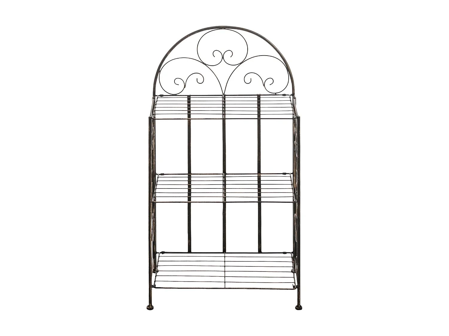 Étagères sur pied - Métal - 45.5 x 24 x 81.5cm - Bronze - Rosa