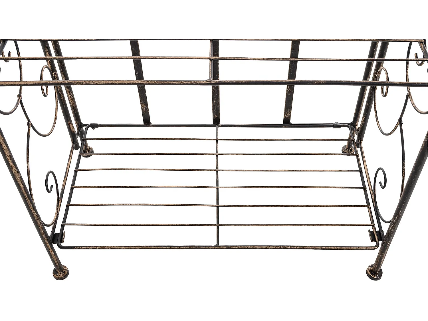 Étagères sur pied - Métal - 45.5 x 24 x 81.5cm - Bronze - Rosa