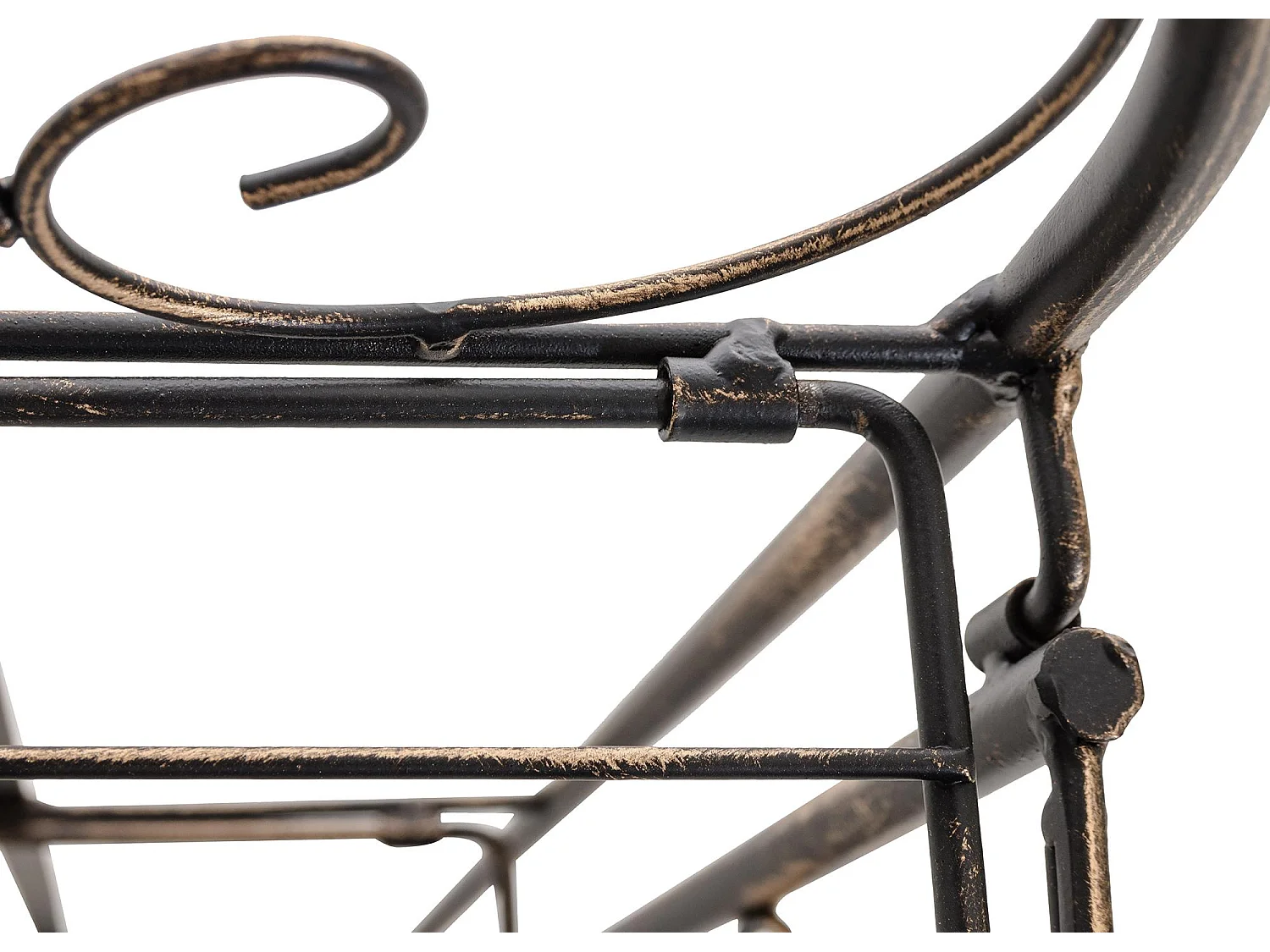 Étagères sur pied - Métal - 45.5 x 24 x 81.5cm - Bronze - Rosa