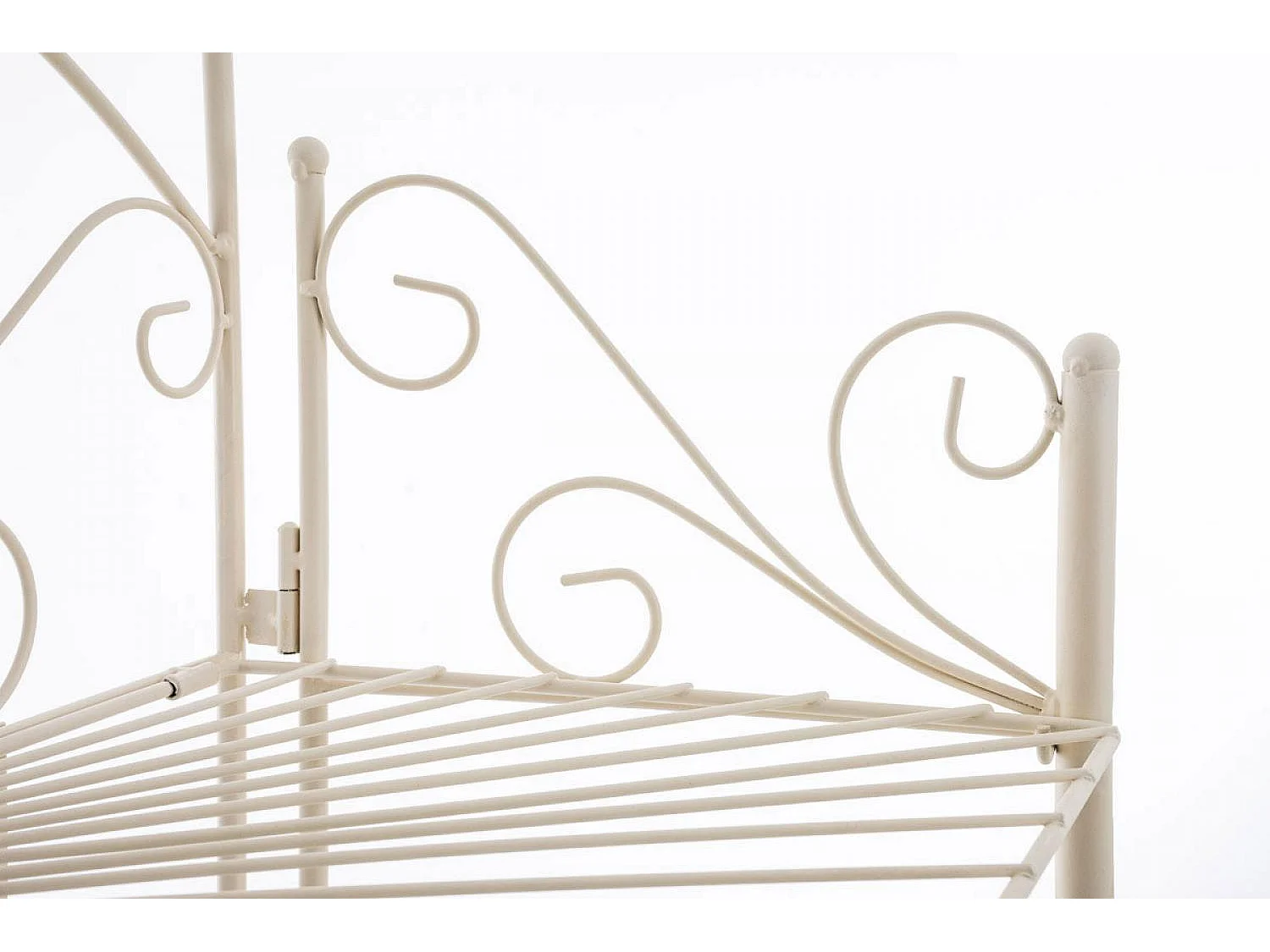 Étagères sur pied - Métal - 61.5 x 33 x 153cm - Crème - Mia