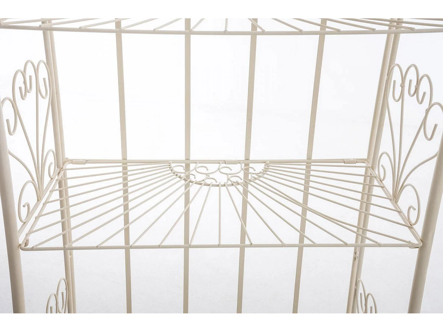 Étagères sur pied - Métal - 61.5 x 33 x 153cm - Crème - Mia