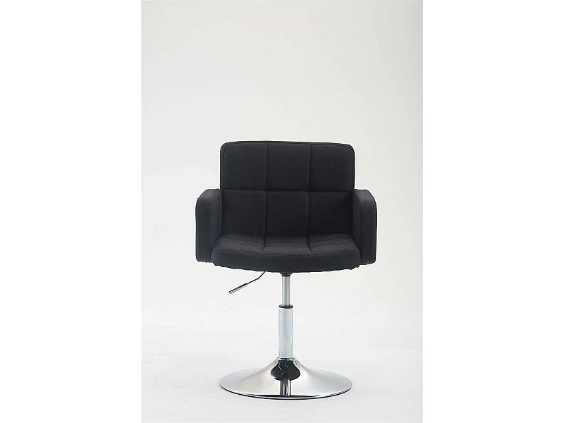 Fauteuil pivotant - Tissu & Noyer - Noir - Los Angeles