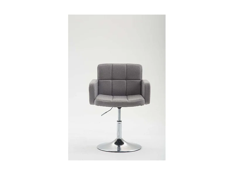 Drehsessel - Stoff & walnuss - grau - Los Angeles