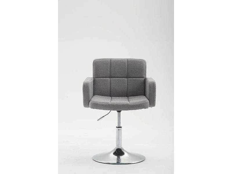 Fauteuil pivotant - Tissu & Noyer - Gris - Los Angeles