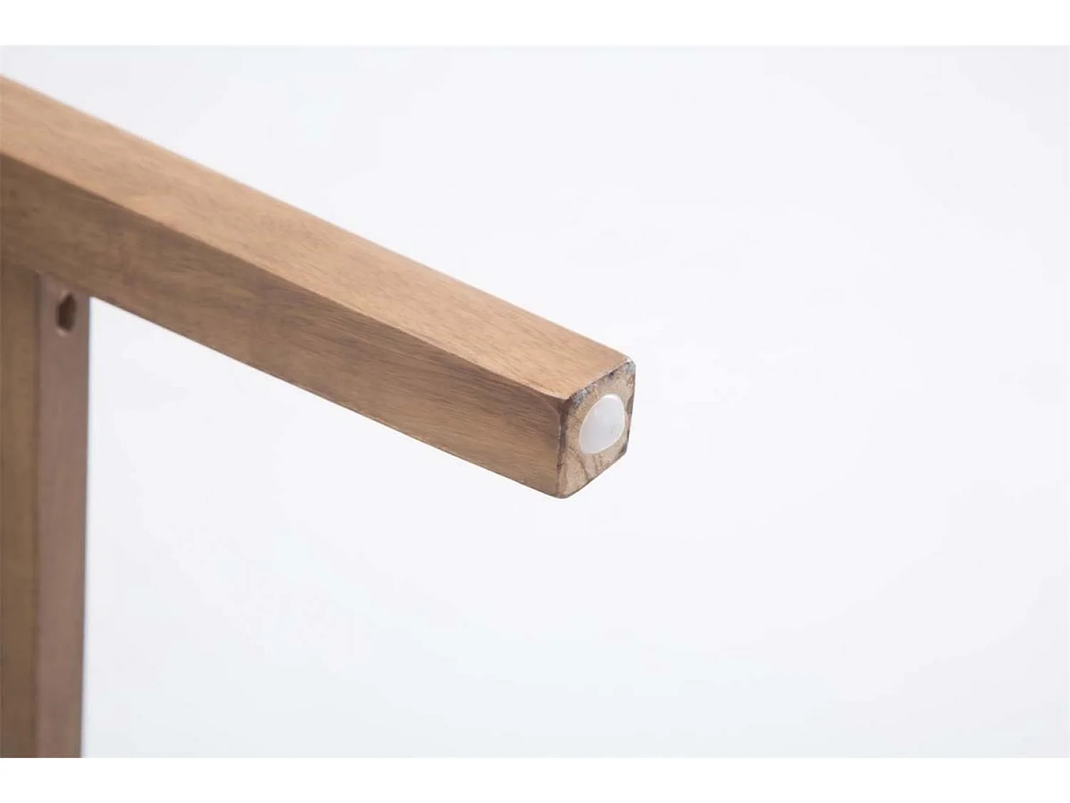 Lot de 2  Tabouret de bar - Tissu & Bois - Crème - Louise