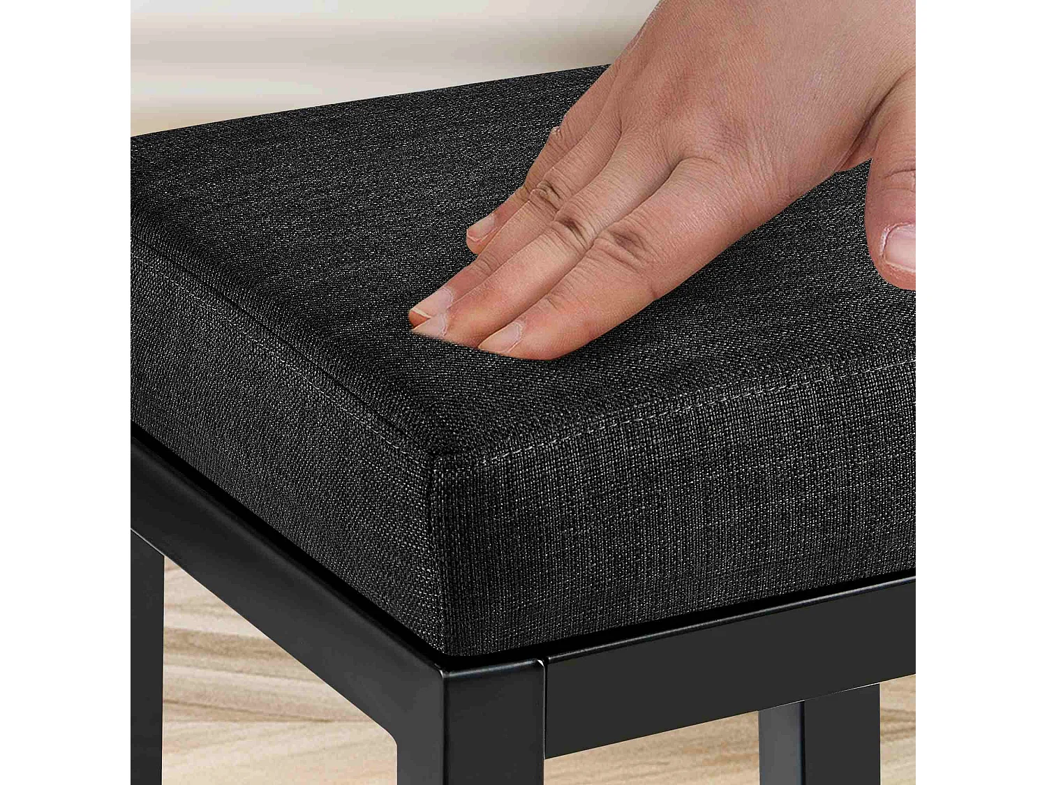 Tabouret de bar - Tissu - Gris foncé - Taylor B85