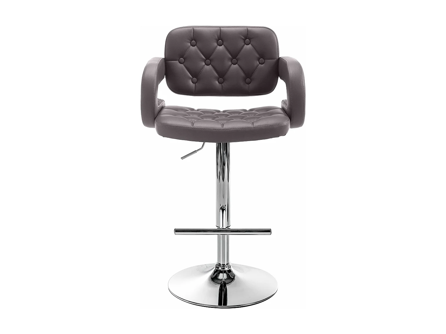 Tabouret de bar - Similicuir & Métal - Marron - Dublin