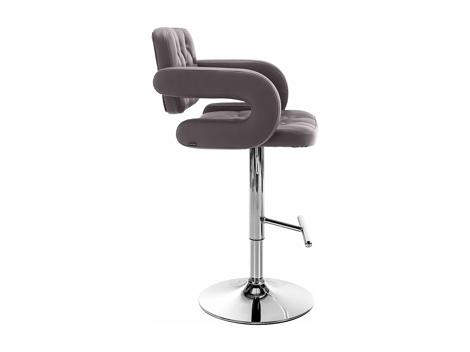 Tabouret de bar - Similicuir & Métal - Marron - Dublin