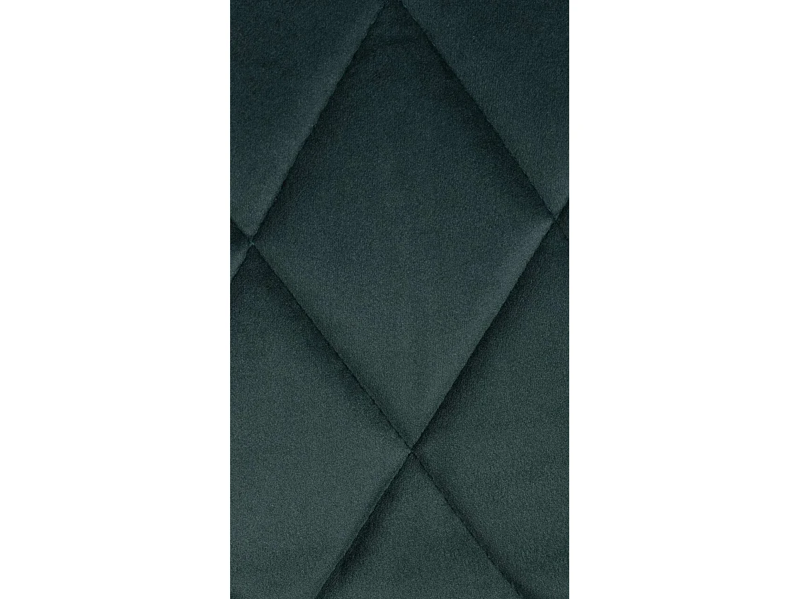 Tabouret de bar - Tissu & Blanc - Vert foncé - Lazio