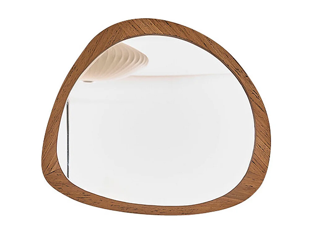 Espejo de madera maciza de teca reciclada de 70x60 cm