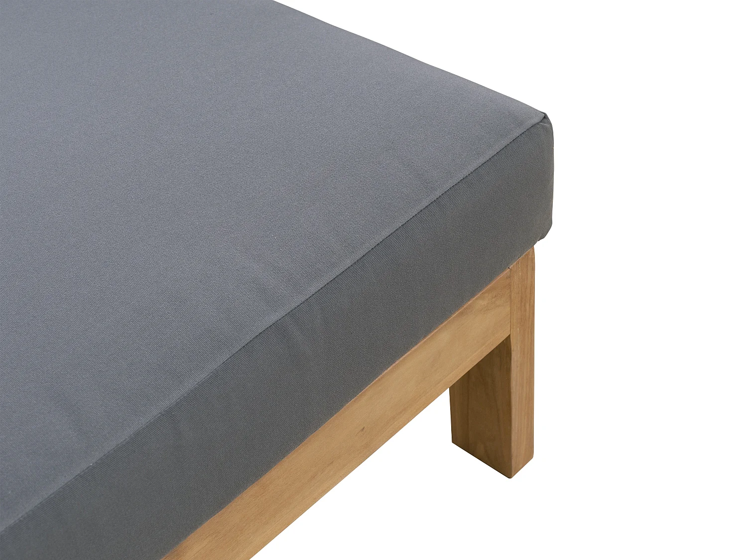 Poltrona da giardino in teak - Naturale chiaro e grigio - SUMINI di MYLIA