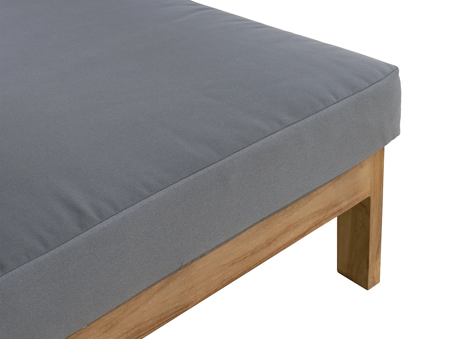 Canapé de jardin 3 places en teck - Naturel clair et gris - SUMINI de MYLIA