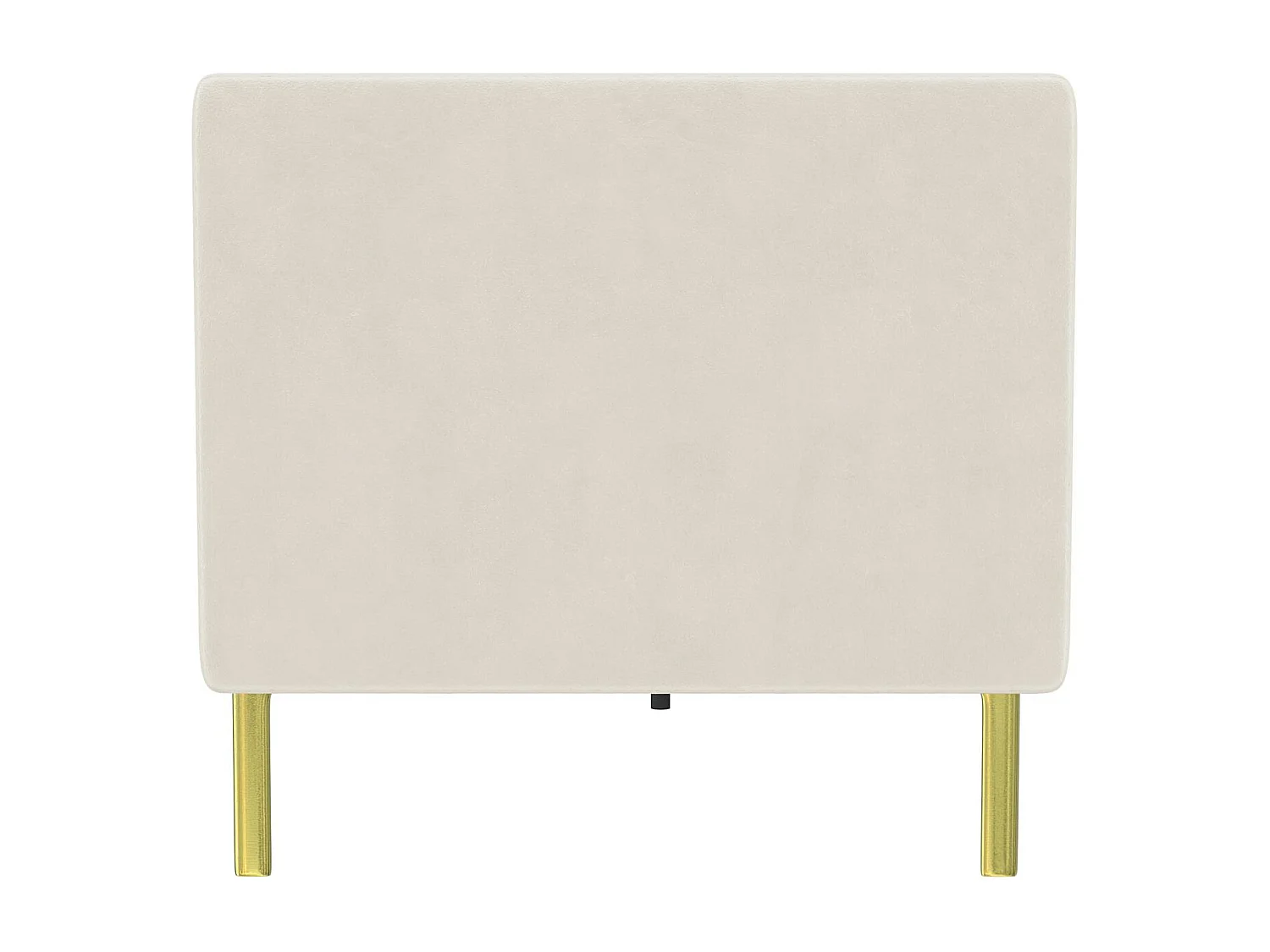 Marseille | Sofá 3 Plazas Terciopelo Marfil - Patas Metal Dorado