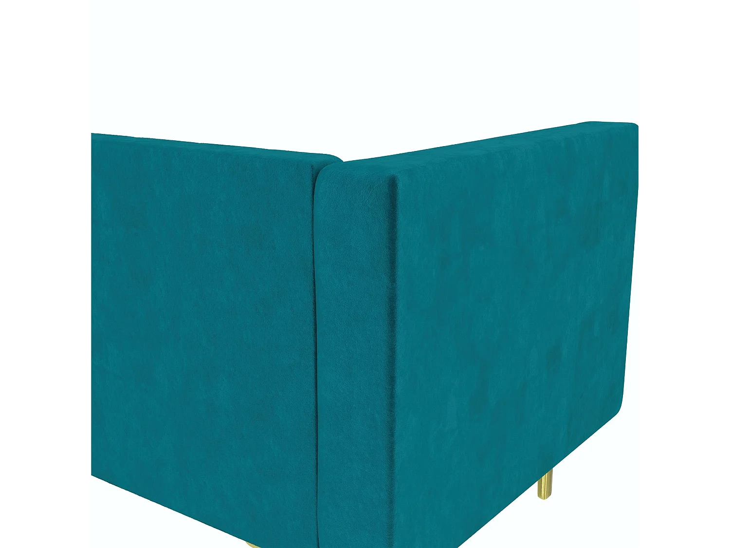 Marseille | Sofá 3 Plazas Terciopelo Verde - Patas Metal Dorado