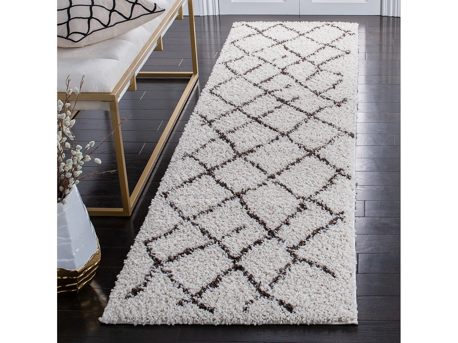 Tapis Neutre/Marron 69 X 244 cm - Temara