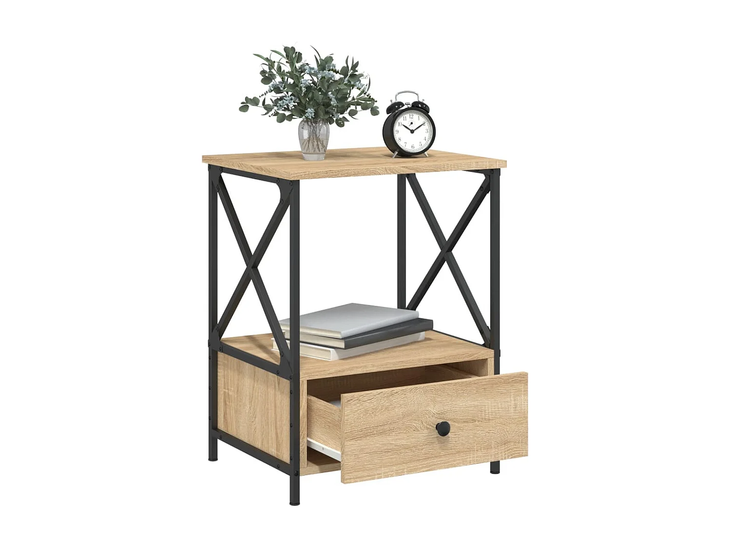 Tables de chevet 2 pcs chêne sonoma 50x41x65 cm bois ingénierie