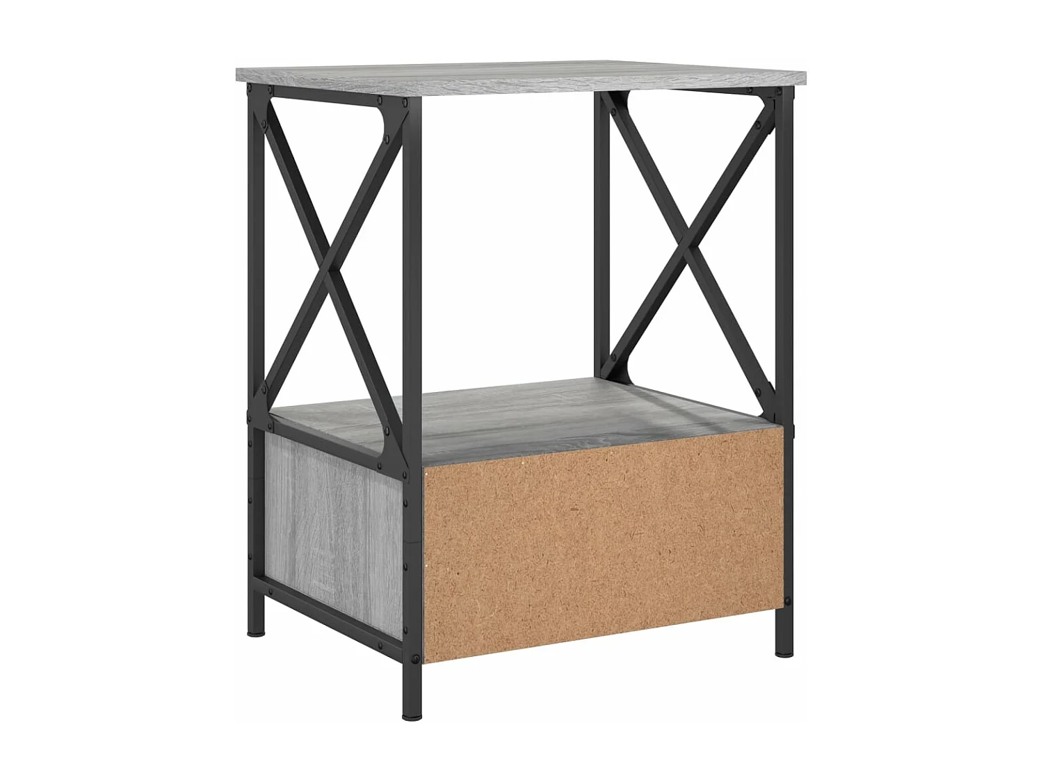 Tables de chevet 2 pcs sonoma gris 50x41x65 cm bois ingénierie