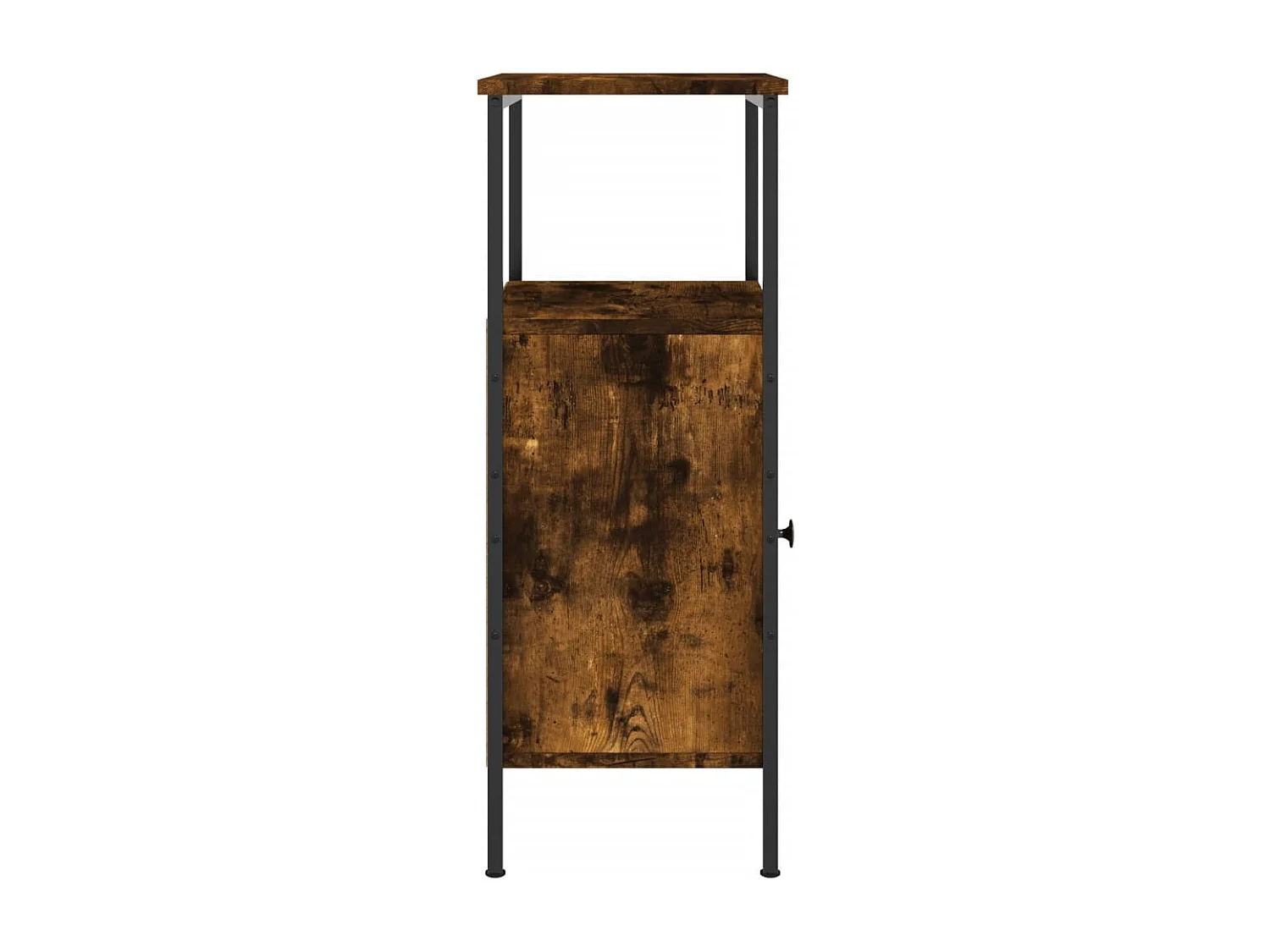 Nachtkastje 41x31x80 cm bewerkt hout gerookt eikenkleurig