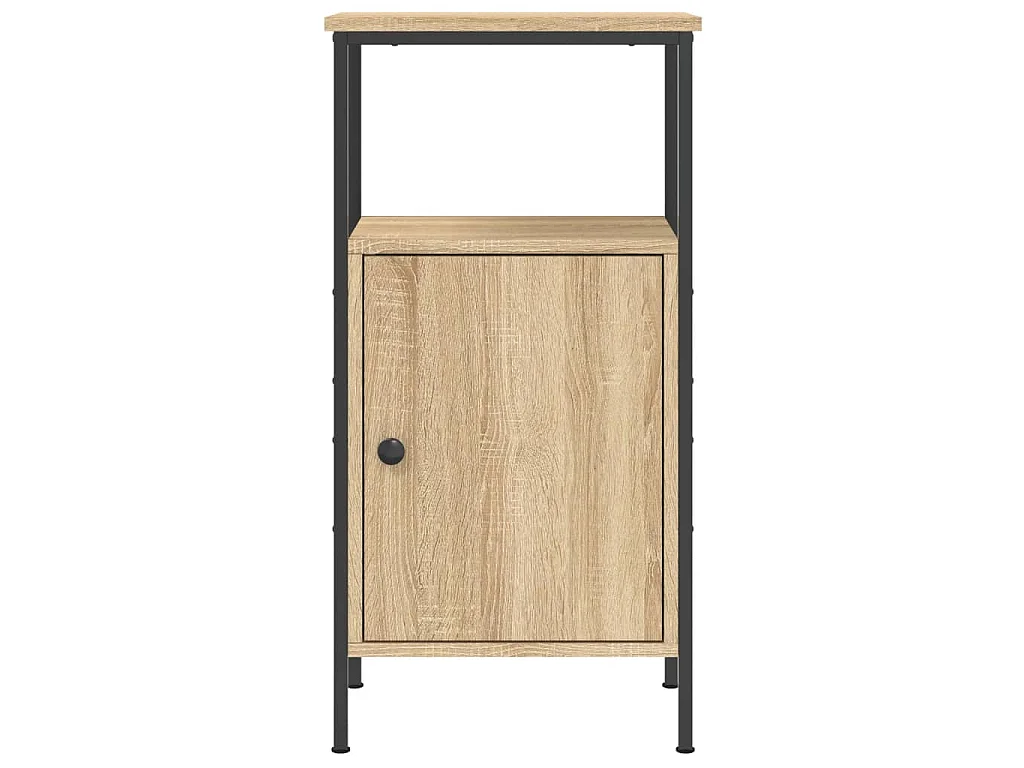 Nachtkastjes 2 st 41x31x80 cm sonoma eikenkleurig