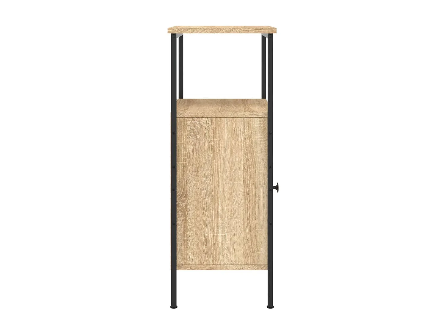 Nachtkastje 41x31x80 cm bewerkt hout sonoma eikenkleurig