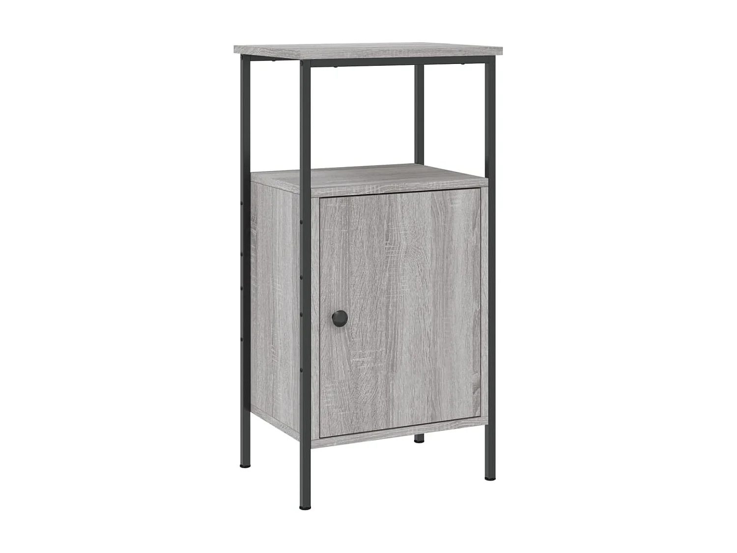 Table de chevet sonoma gris 41x31x80 cm bois d'ingénierie