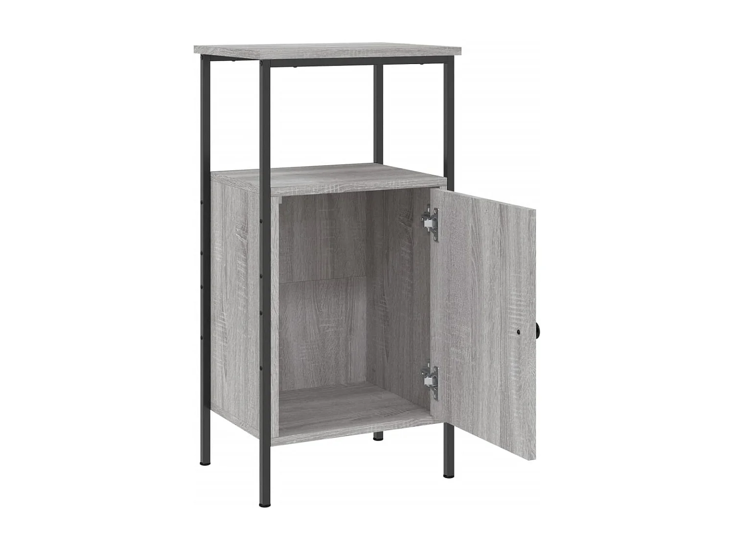 Table de chevet sonoma gris 41x31x80 cm bois d'ingénierie