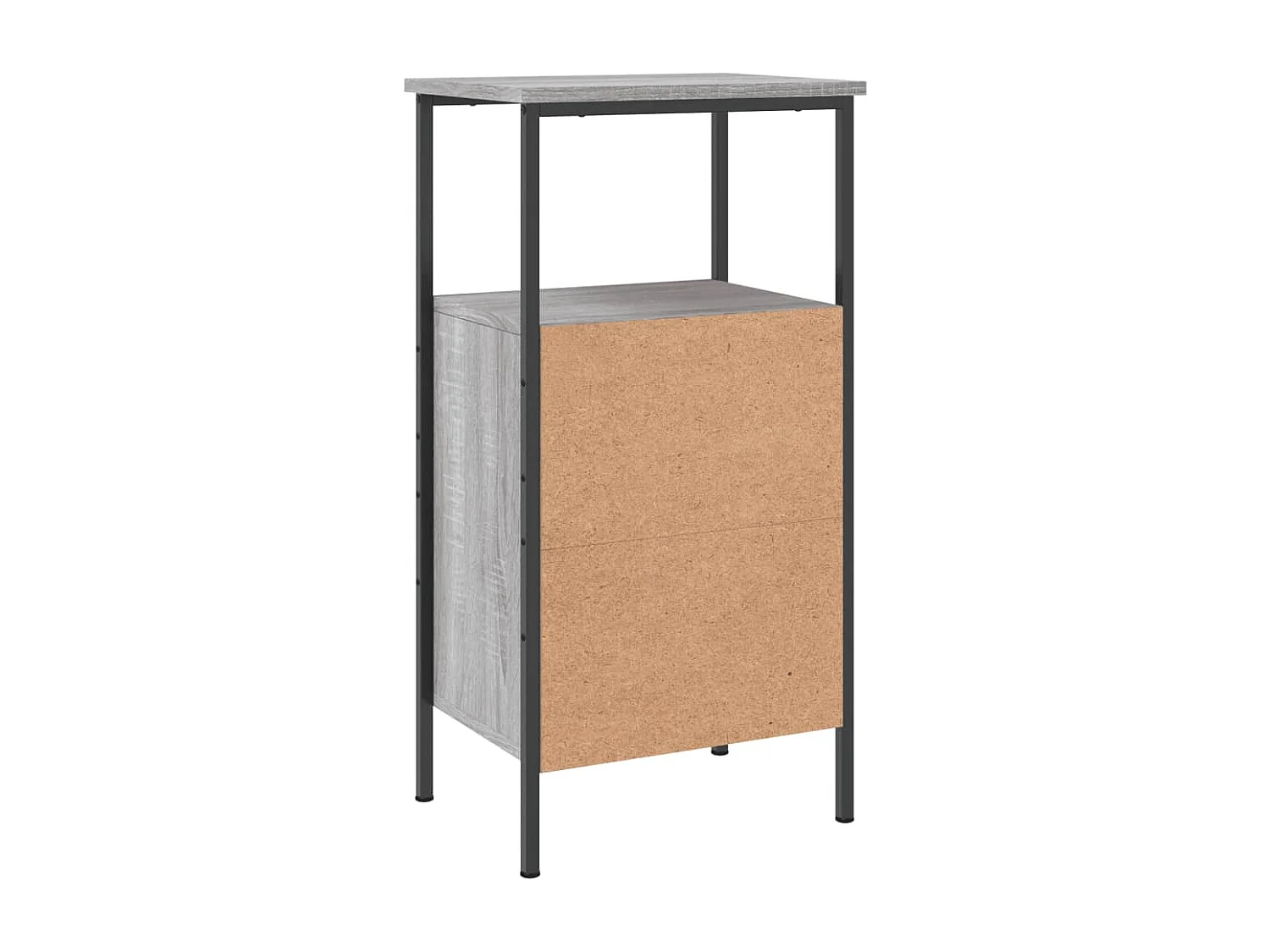 Table de chevet sonoma gris 41x31x80 cm bois d'ingénierie