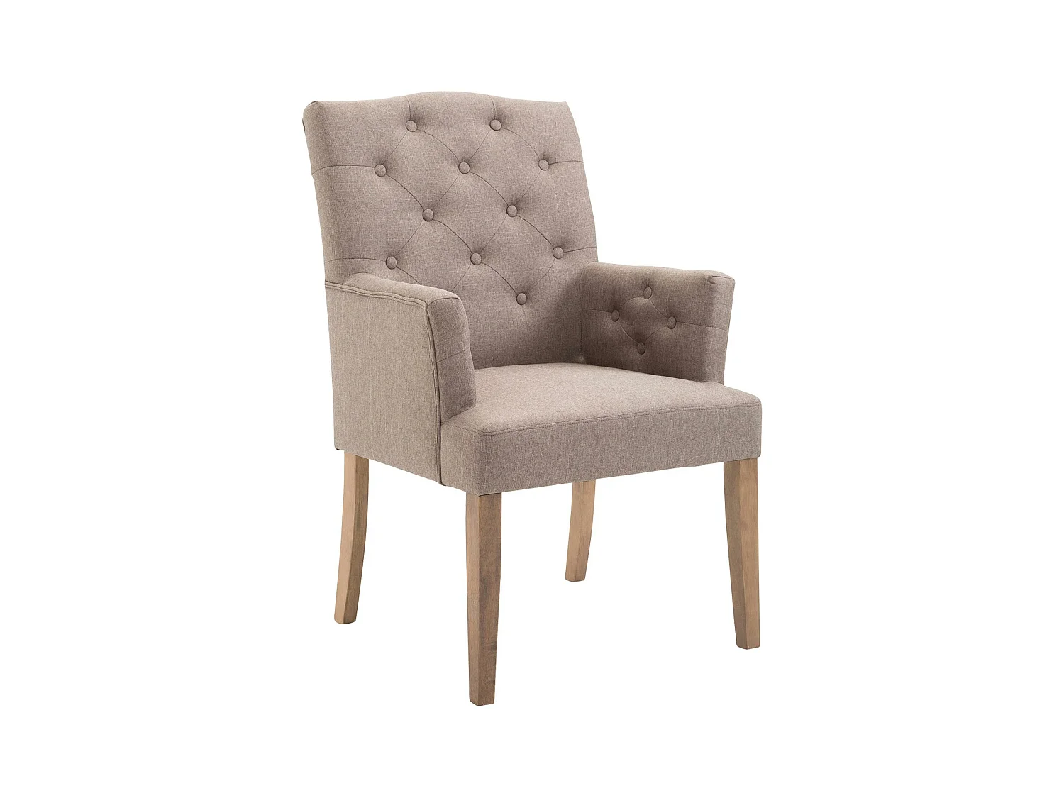 chaises avec accoudoirs - Tissu & Antique clair - Taupe - Sugar