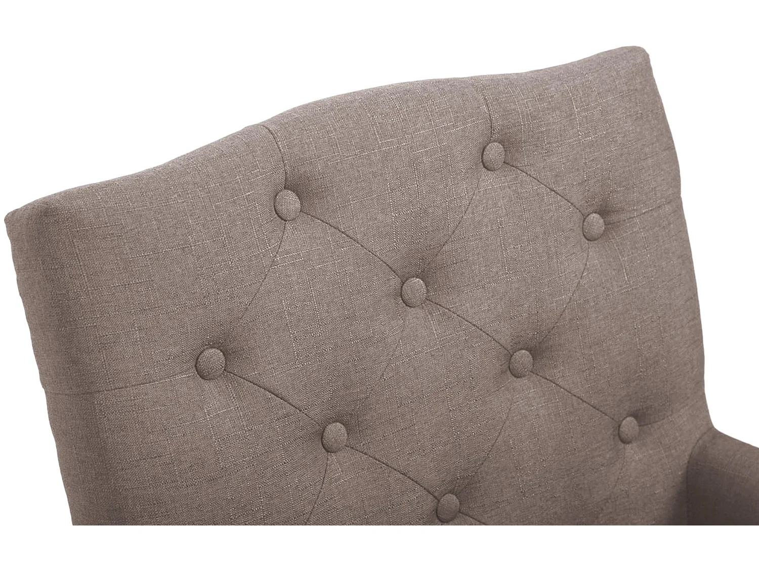 chaises avec accoudoirs - Tissu & Antique clair - Taupe - Sugar