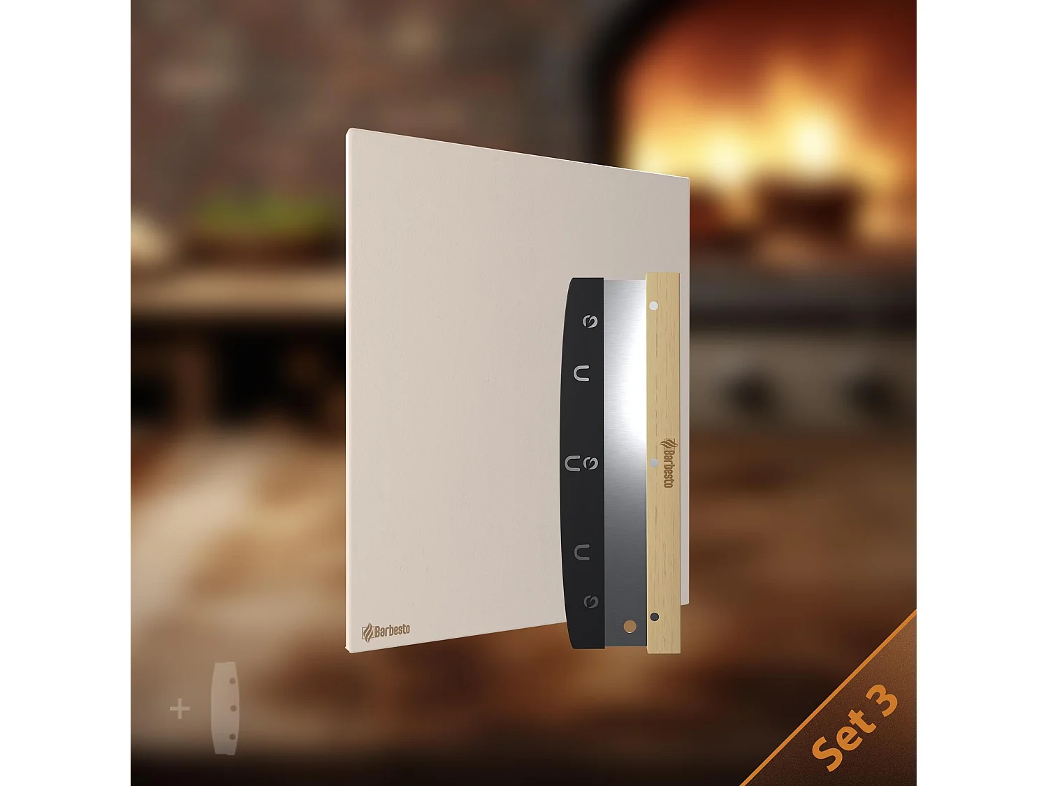 Pierre à pizza - 38 x 30 x 1.5 cm