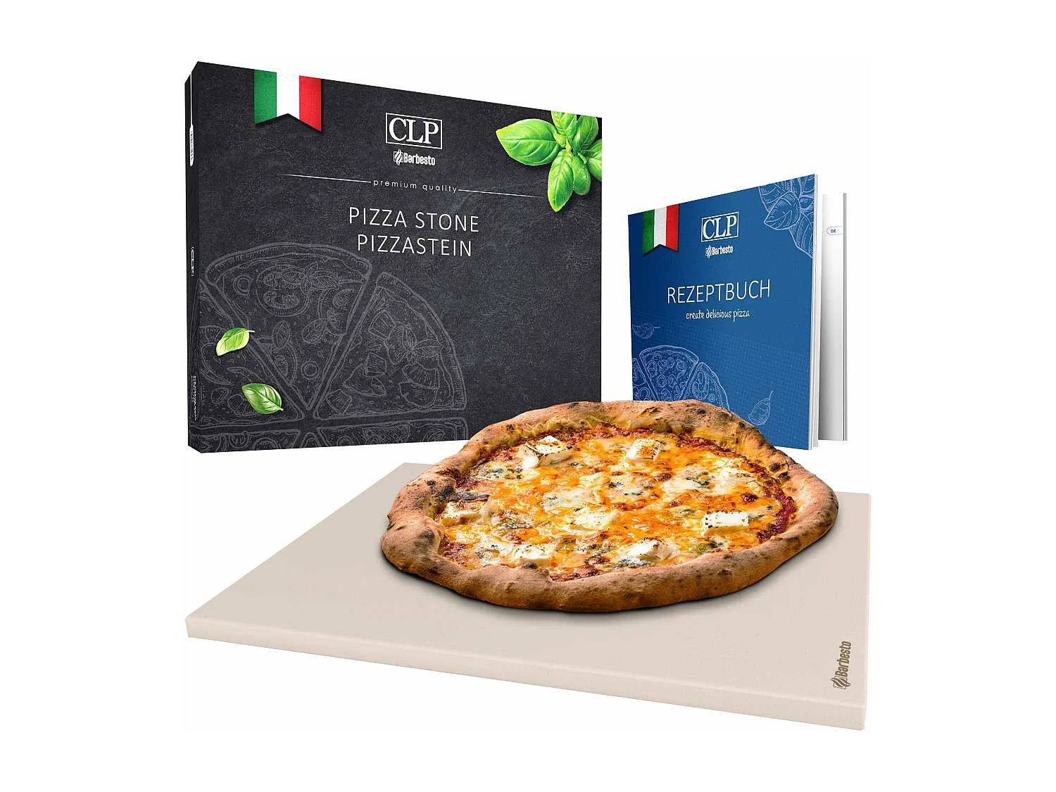 Pierre à pizza - 38 x 30 x 1.5 cm