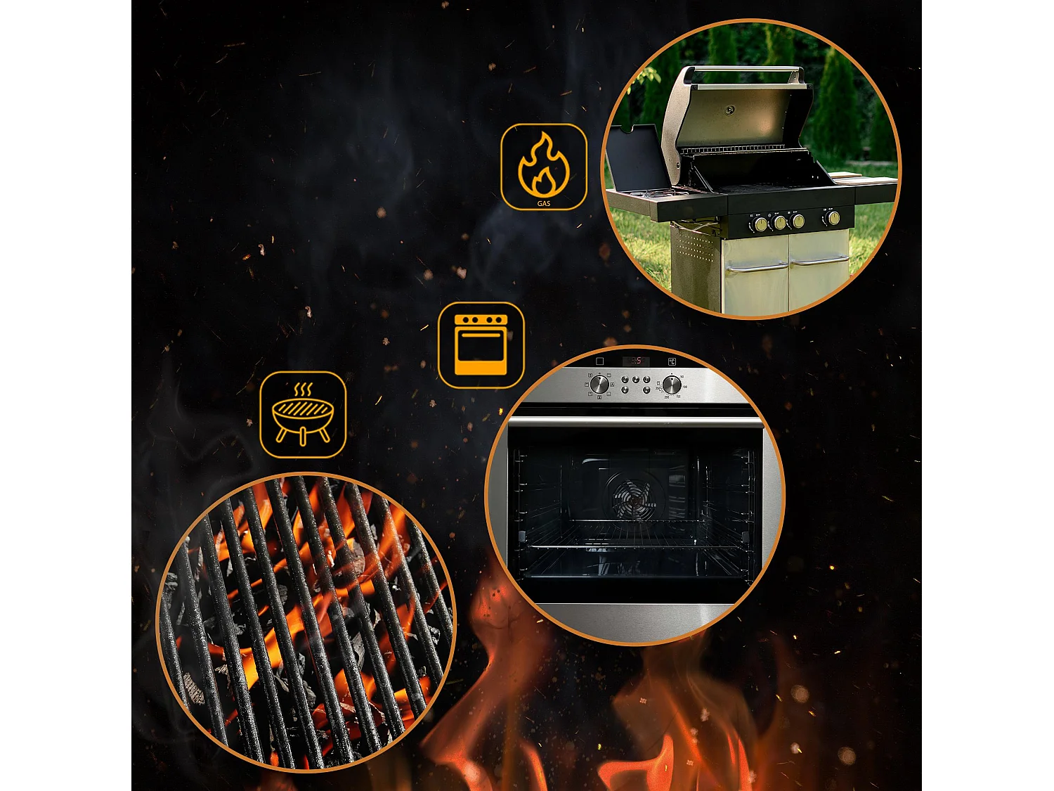 Pierre à pizza+coupe pizza - 38 x 30 x 1.5 cm