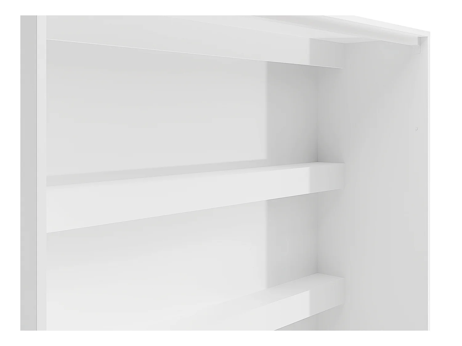 Lit escamotable 120 x 200 cm - Ouverture verticale manuelle - Avec LEDs - Blanc + Matelas - RAPILI