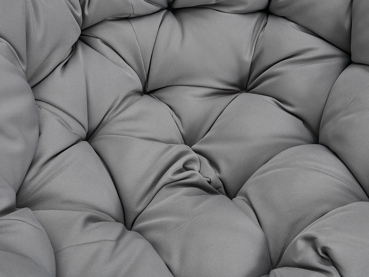 Cadeirão suspenso em resina entrançada cinza - BONTOC de MYLIA